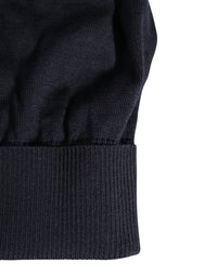 Dolce & Gabbana Black Solid Wool Knitted Winter Beanie Cap Men's Hat