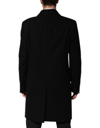 Dolce & Gabbana Black Heraldic Patch Single Breasted Blazer Men's Jacket