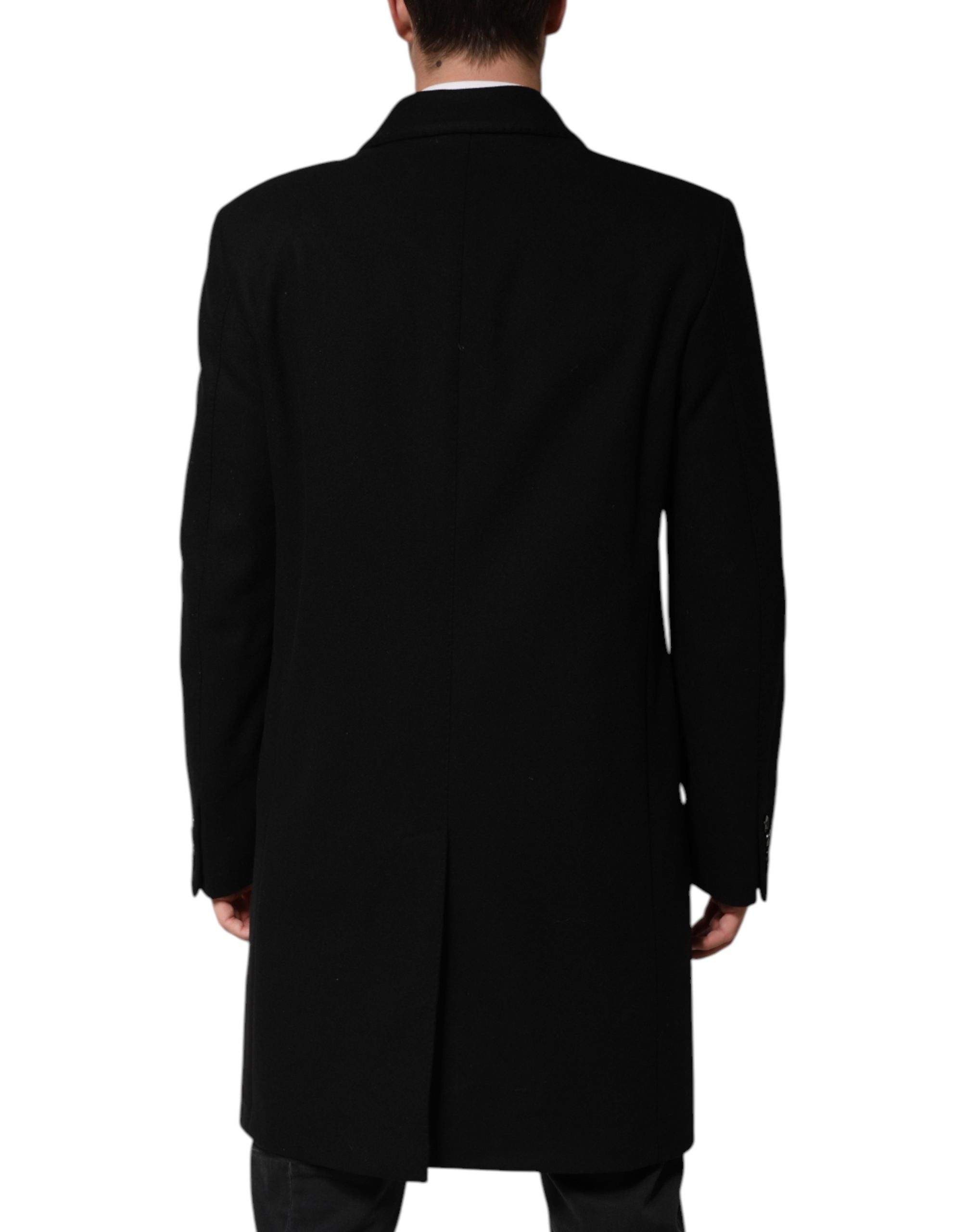 Dolce & Gabbana Black Heraldic Patch Single Breasted Blazer Men's Jacket