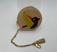 Louis Vuitton LOUIS VUITTON Micro Boite Chapeau Patent Patchwork LV Bird Coin Women's Purse (Authentic Pre-Loved)