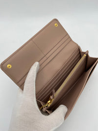 Prada PRADA Powder Saffiano with Card Holder Wallet (Authentic Pre-Loved)