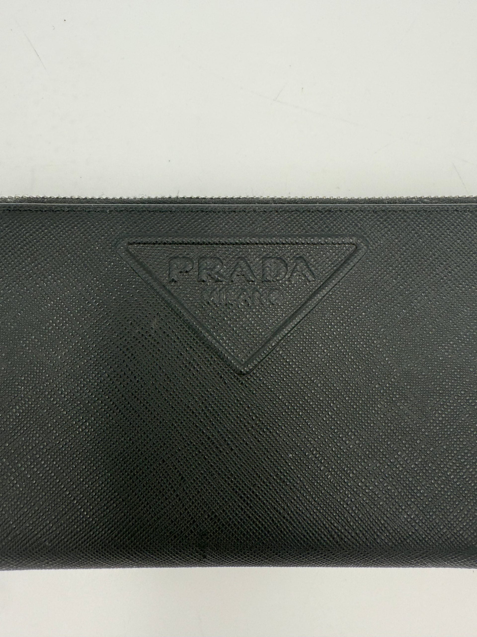 Prada PRADA Zip in Saffiano Leather Wallet (Authentic Pre-Loved)