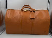 Louis Vuitton LOUIS VUITTON KEEPALL 50 in Brown EPI Leather Handbag (Authentic Pre-Loved)