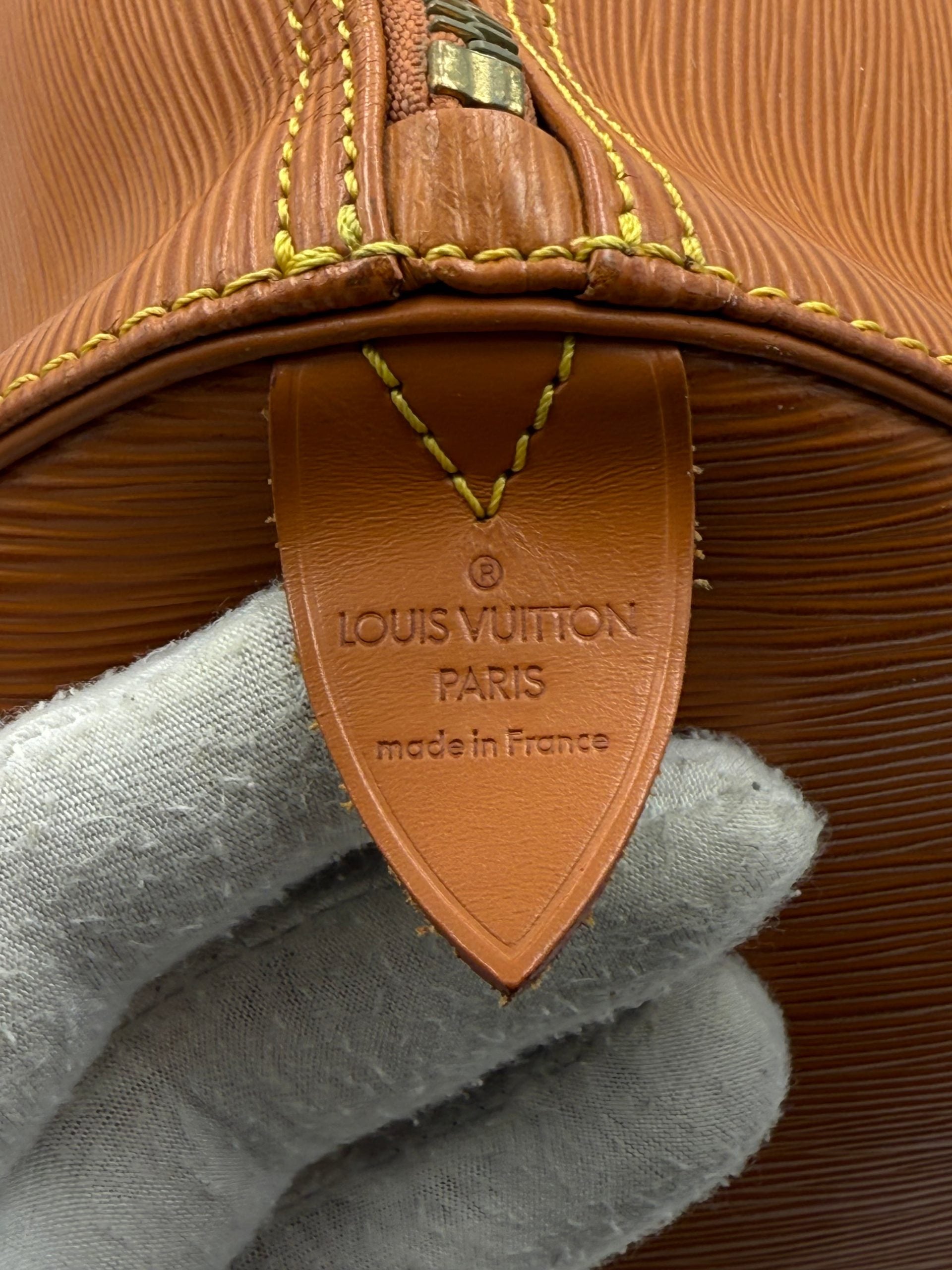 Louis Vuitton LOUIS VUITTON KEEPALL 50 in Brown EPI Leather Handbag (Authentic Pre-Loved)