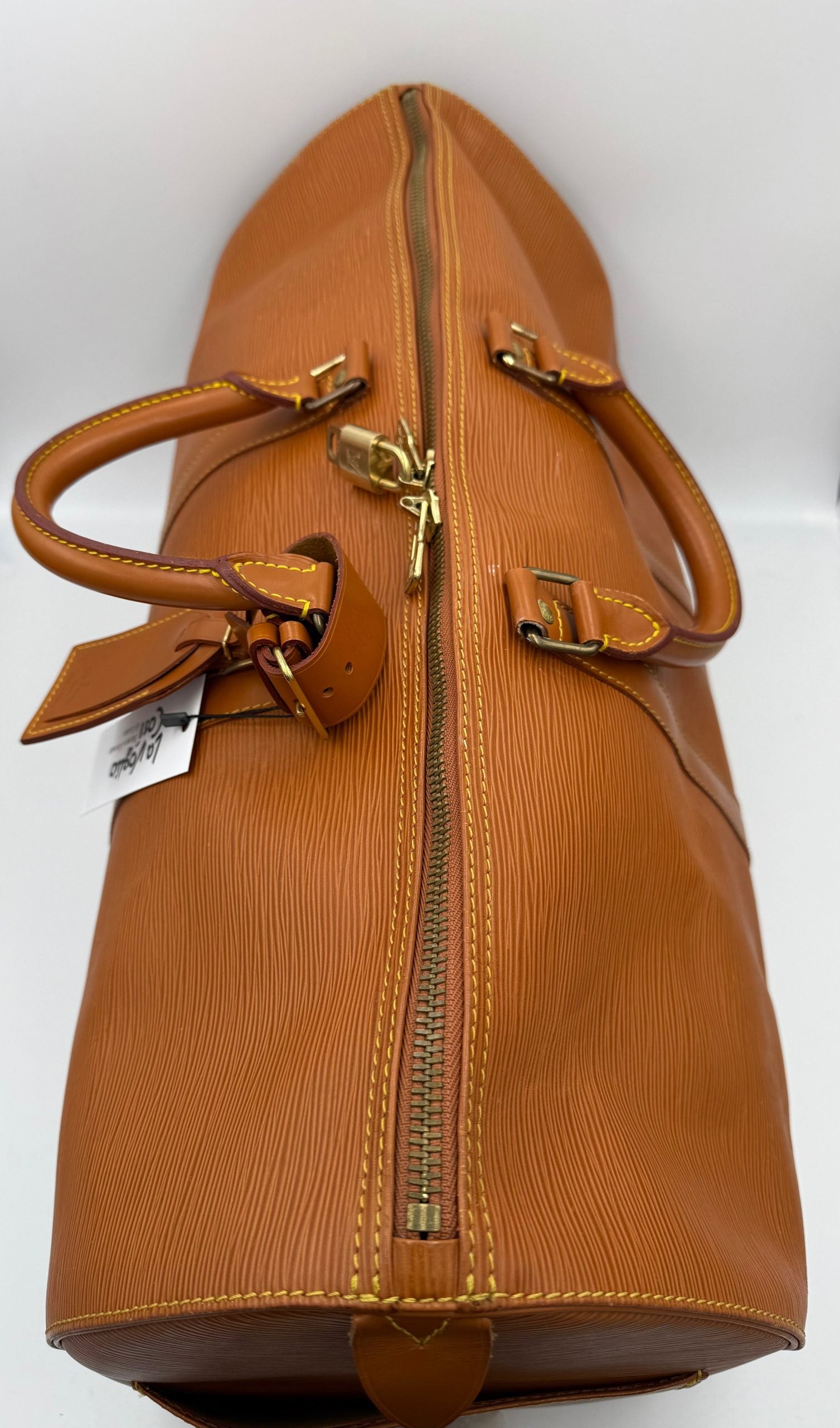 Louis Vuitton LOUIS VUITTON KEEPALL 50 in Brown EPI Leather Handbag (Authentic Pre-Loved)