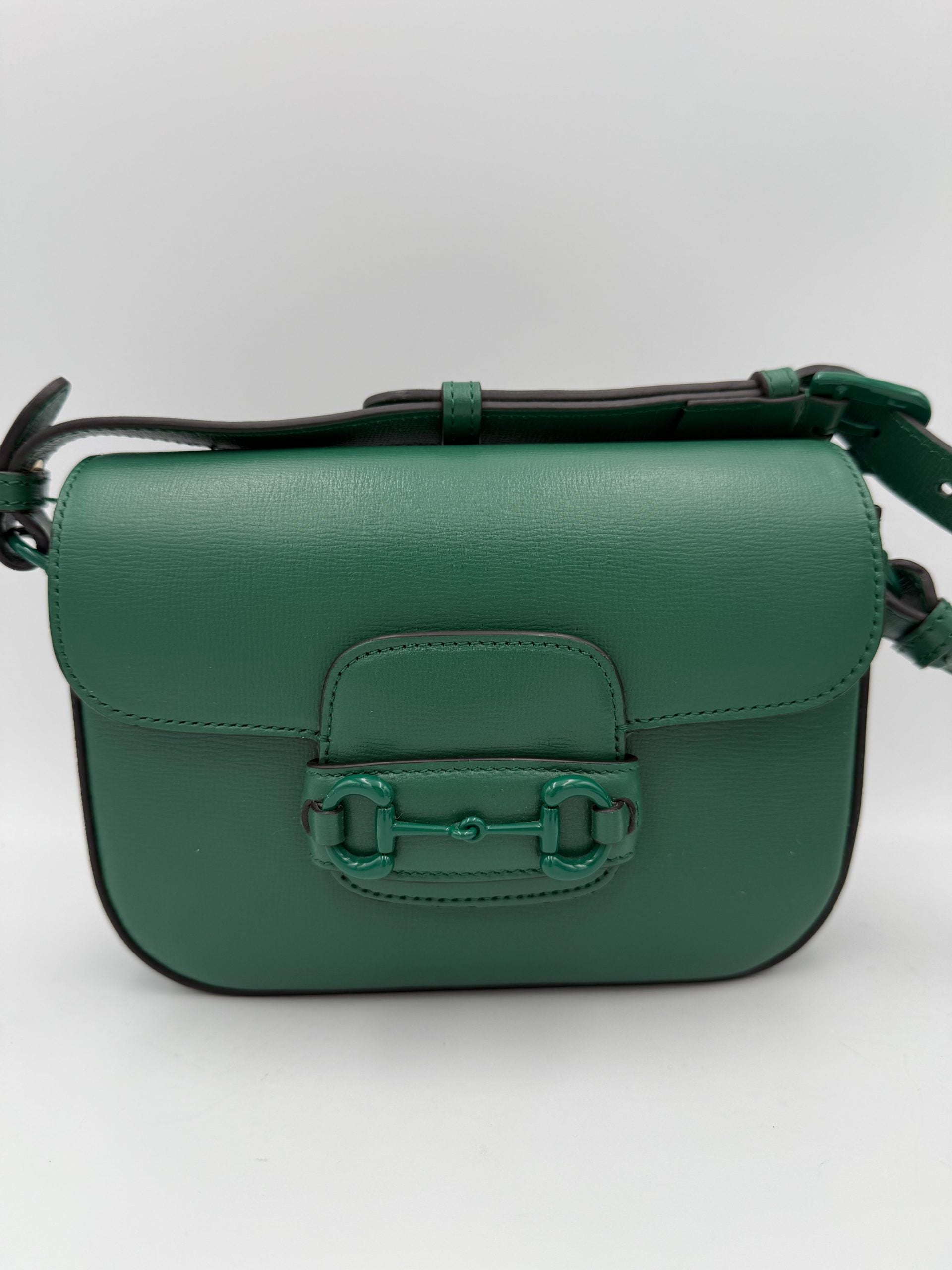 Gucci GUCCI HORSEBIT 1955 Emerald Women's Handbag (Authentic Pre-Loved)