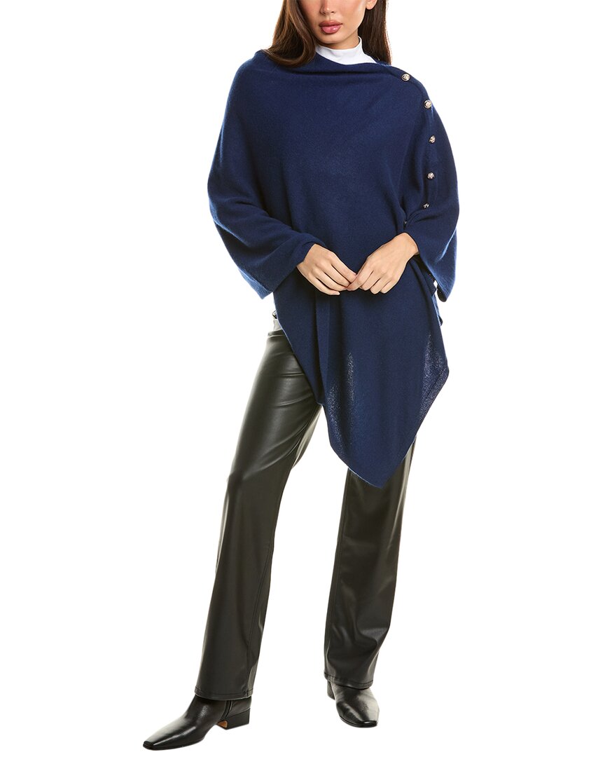Sofia Cashmere Sofiacashmere Button Shoulder Cashmere Wrap