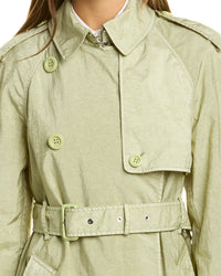 Burberry Garment Dyed Nylon Trench Coat