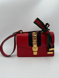Gucci GUCCI SYLVIE Red Women's Handbag (Authentic Pre-Loved)