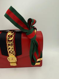 Gucci GUCCI SYLVIE Red Women's Handbag (Authentic Pre-Loved)