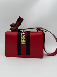 Gucci GUCCI SYLVIE Red Women's Handbag (Authentic Pre-Loved)