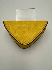 Prada PRADA Saffiano Yellow Coin Purse (Authentic Pre-Loved)