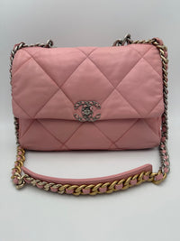 Chanel CHANEL 19 Medium Pink Women's Handbag (Authentic Pre-Loved)