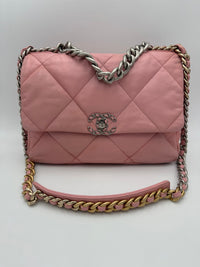 Chanel CHANEL 19 Medium Pink Women's Handbag (Authentic Pre-Loved)