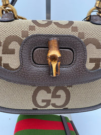 Gucci GUCCI BAMBOO 1947 GG Canvas Women's Handbag (Authentic Pre-Loved)