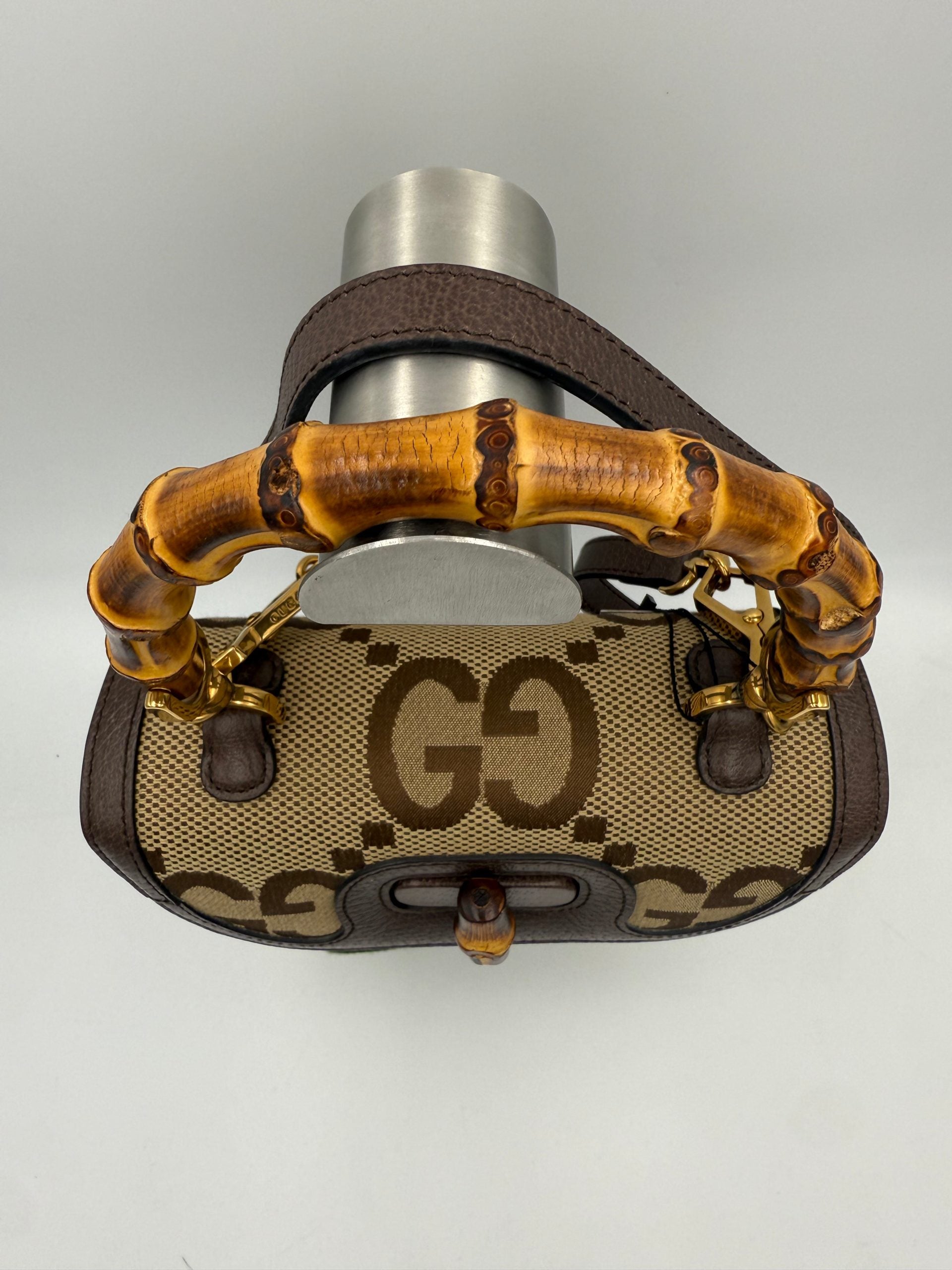 Gucci GUCCI BAMBOO 1947 GG Canvas Women's Handbag (Authentic Pre-Loved)