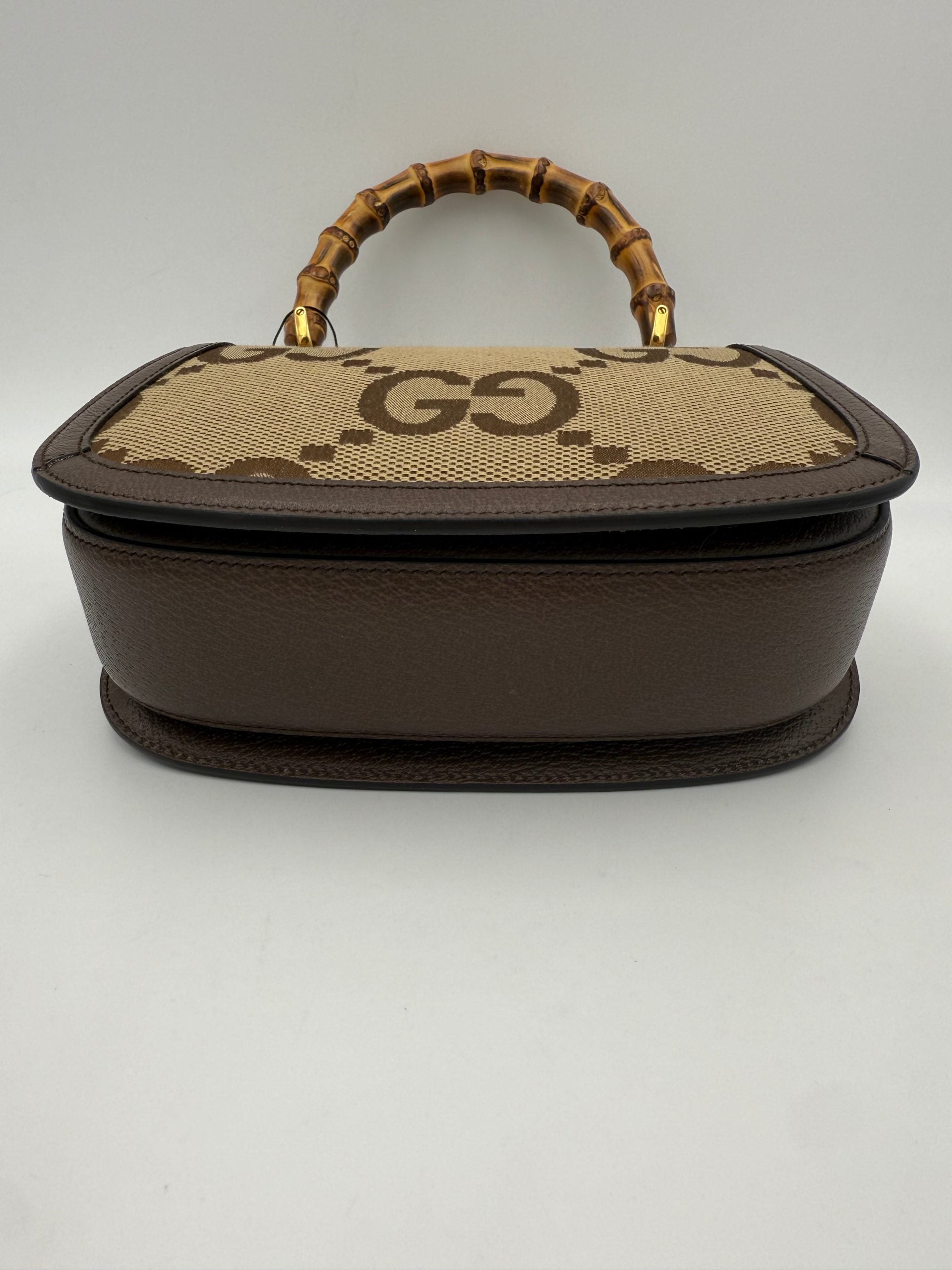 Gucci GUCCI BAMBOO 1947 GG Canvas Women's Handbag (Authentic Pre-Loved)