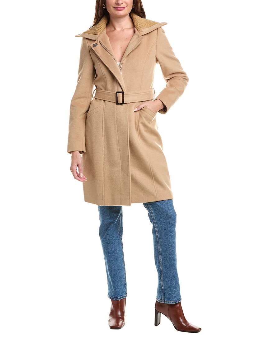 Sam Edelman Asymmetrical Wool-Blend Trench Coat – Bluefly
