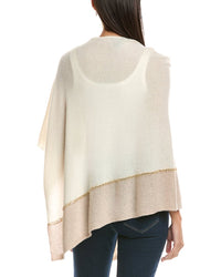 Forte Cashmere Lurex Stripe Cashmere Poncho