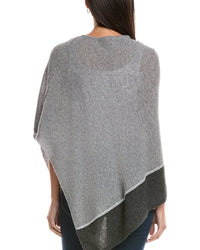 Forte Cashmere Lurex Stripe Cashmere Poncho