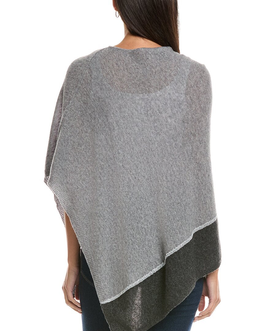 Forte Cashmere Lurex Stripe Cashmere Poncho