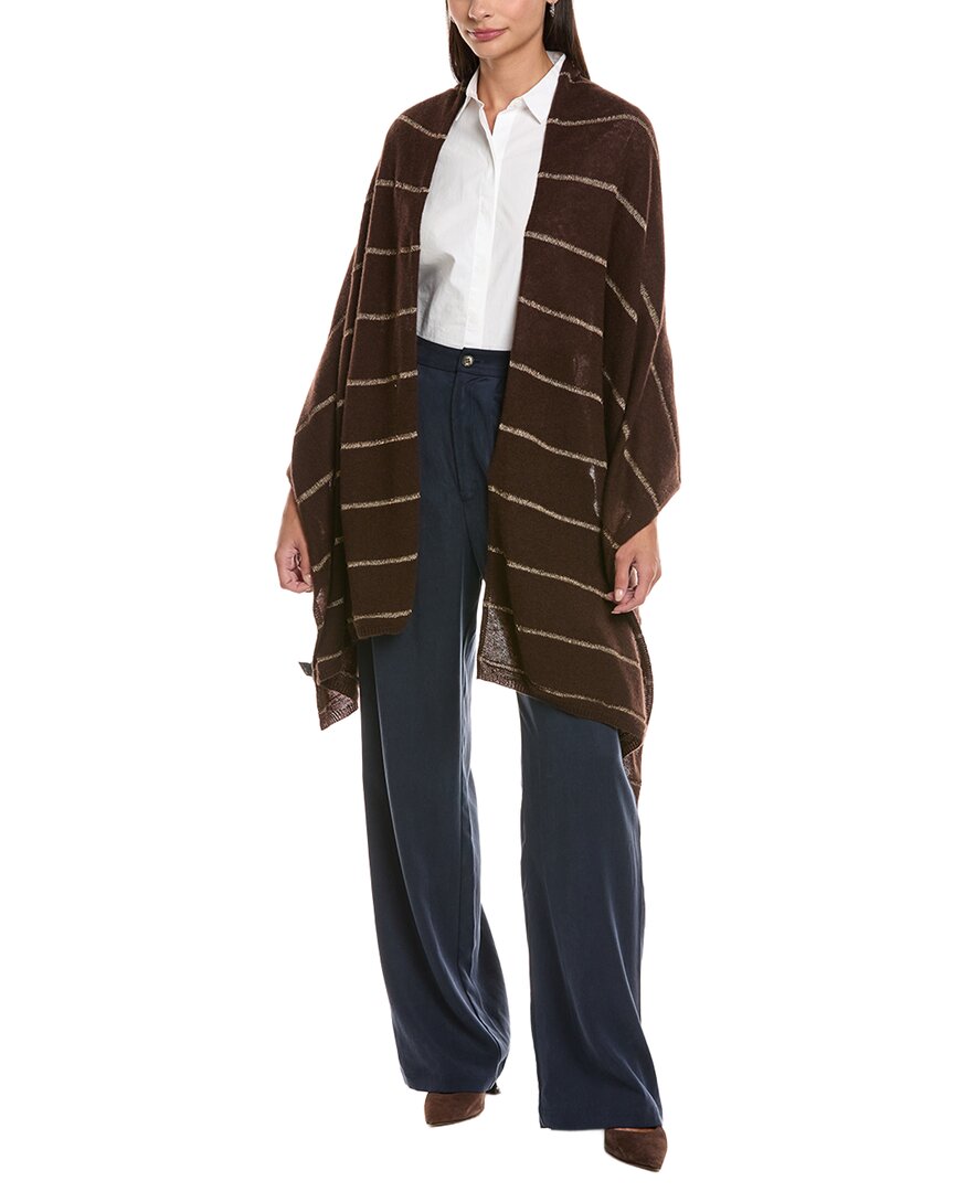 Forte Cashmere Lurex Stripe Cashmere Wrap