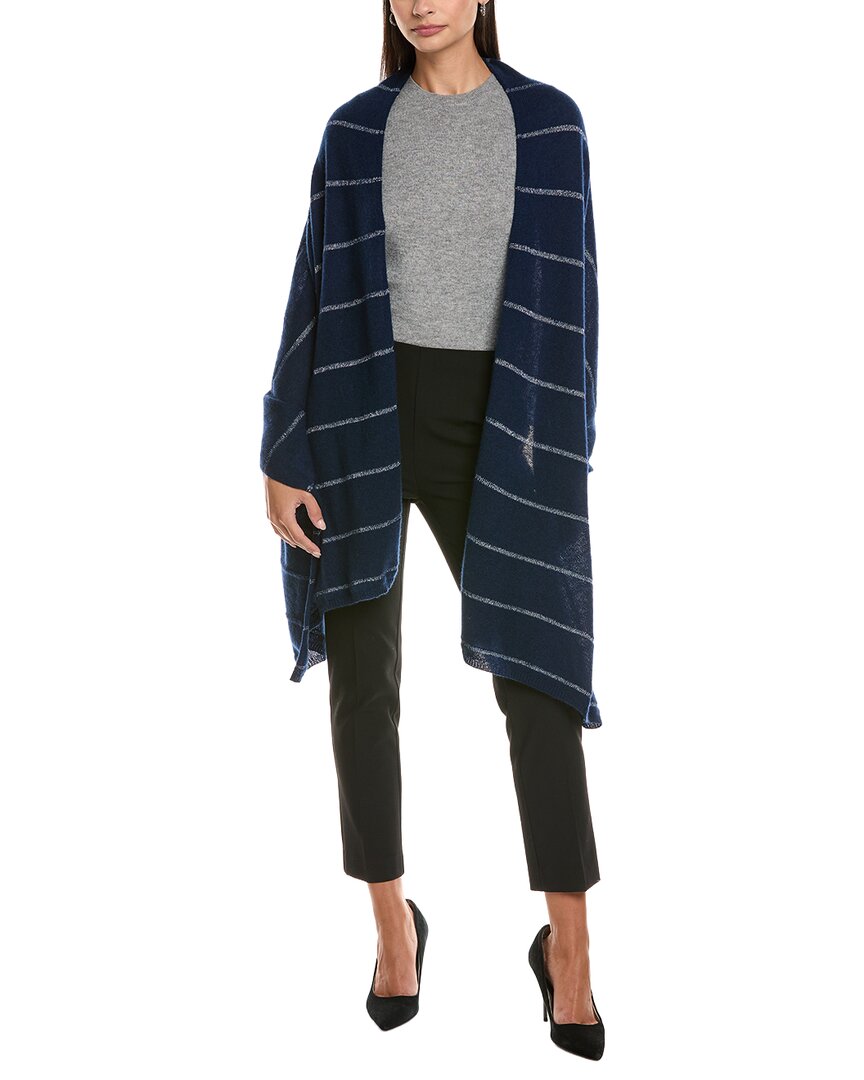 Forte Cashmere Lurex Stripe Cashmere Wrap
