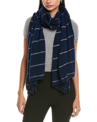 Forte Cashmere Lurex Stripe Cashmere Wrap