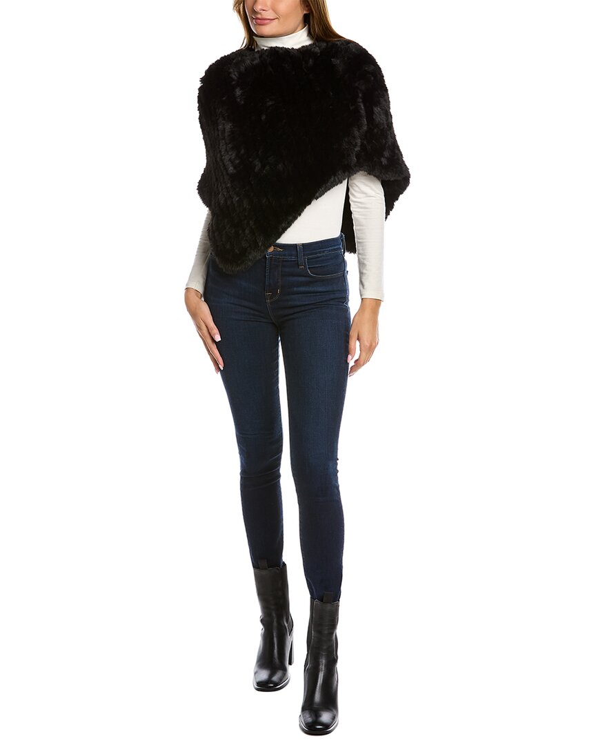 Surell Accessories Knit Poncho