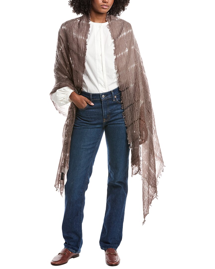 Forte Cashmere Open Weave Shawl