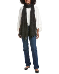 Forte Cashmere Open Weave Shawl