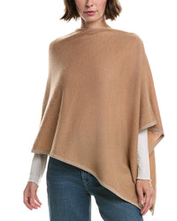 Sofia Cashmere Sofiacashmere Lurex Tipped Wool & Cashmere-Blend Poncho