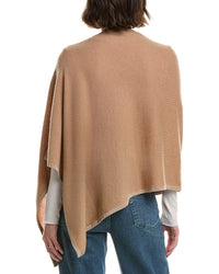 Sofia Cashmere Sofiacashmere Lurex Tipped Wool & Cashmere-Blend Poncho