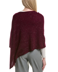 Sofiacashmere Reverse Jersey Sequin Wool & Cashmere-Blend Poncho