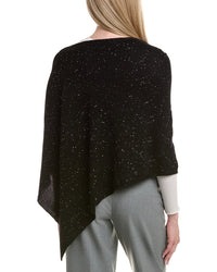 Sofiacashmere Reverse Jersey Sequin Wool & Cashmere-Blend Poncho