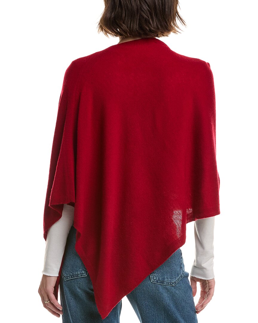 Sofia Cashmere Sofiacashmere Jersey Solid Wool & Cashmere-Blend Poncho