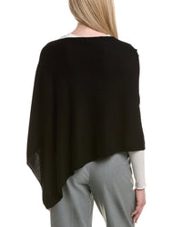 Sofiacashmere Jersey Solid Wool & Cashmere-Blend Poncho