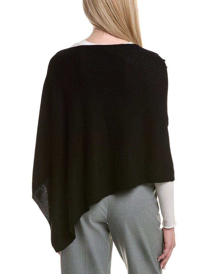 Sofiacashmere Jersey Solid Wool & Cashmere-Blend Poncho