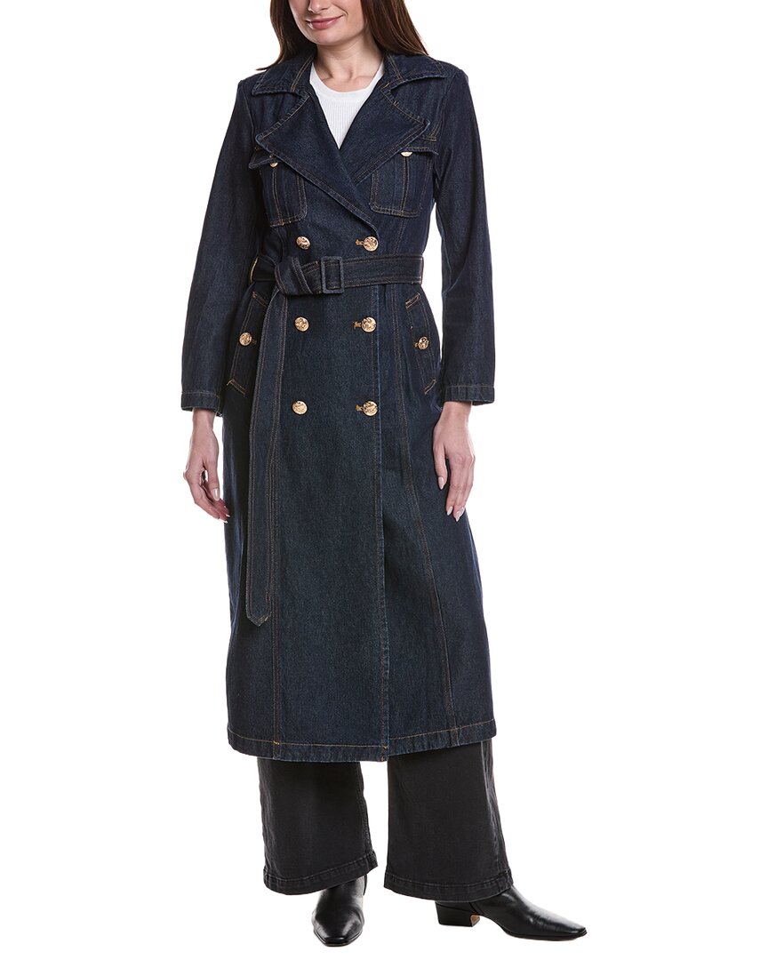 Avec Les Filles Utility Denim Trench Coat