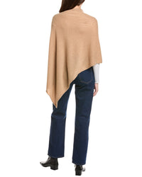 Amicale Cashmere Jersey Asymmetrical Cashmere Poncho