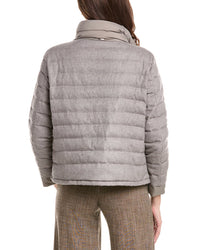 Herno Silk & Cashmere-Blend Quilted Down Jacket