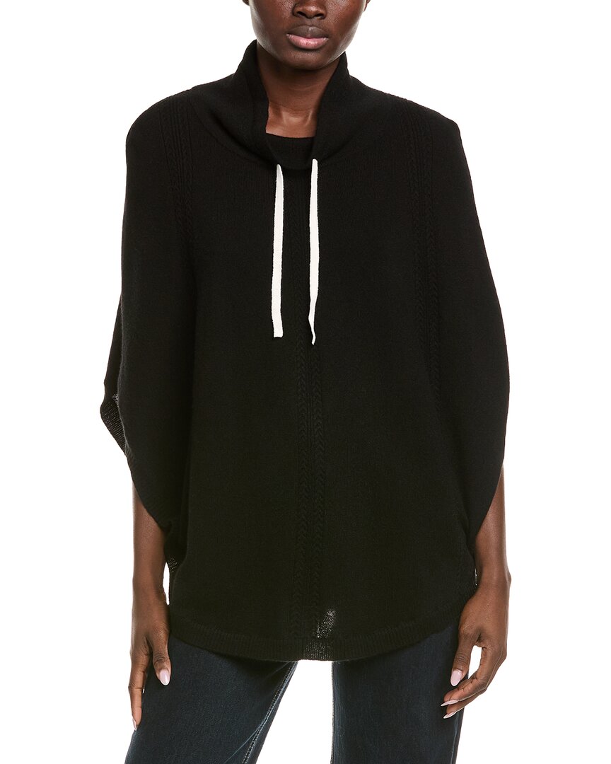 Hannah Rose Arrowhead Cable Cashmere Poncho