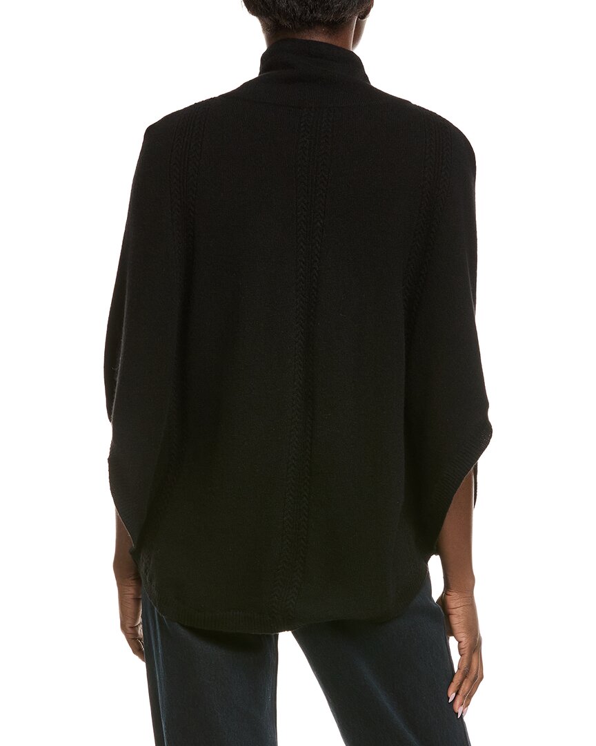 Hannah Rose Arrowhead Cable Cashmere Poncho
