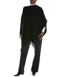 Hannah Rose Shaker Stitch Fringe Wool & Cashmere-Blend Topper