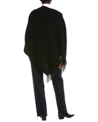 Hannah Rose Shaker Stitch Fringe Wool & Cashmere-Blend Topper