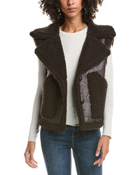 Frye Frye Sherpa Faux Shearling Vest