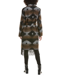 Frye Fringe Belted Coat