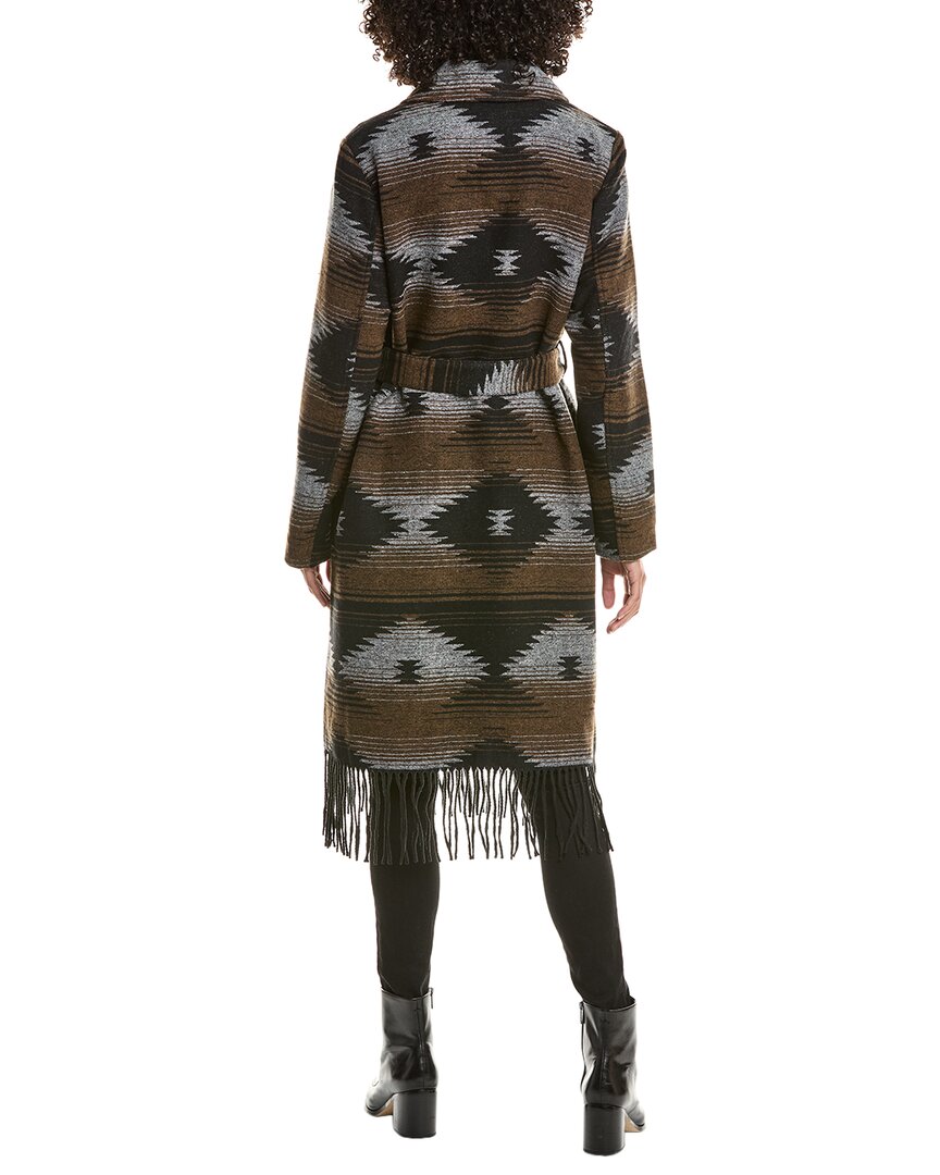 Frye Fringe Belted Coat