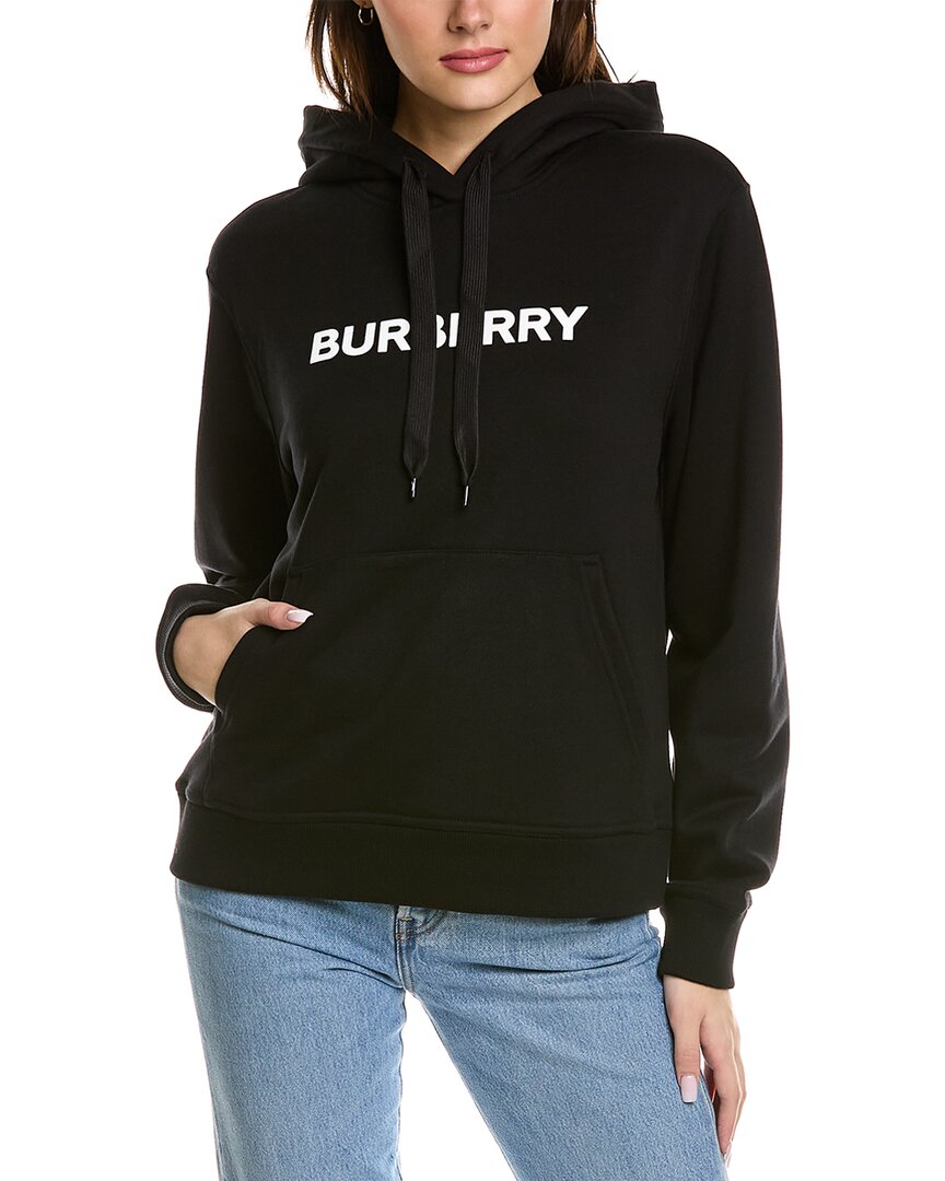 Burberry Logo Hoodie Black