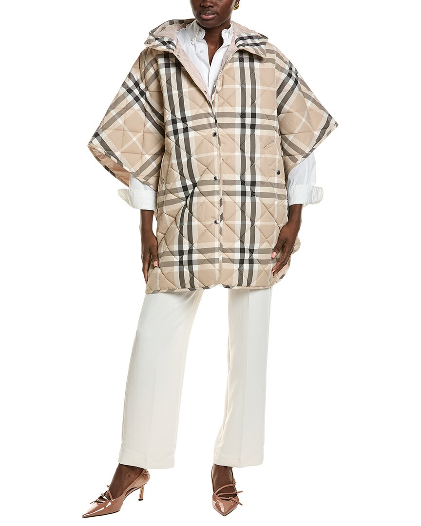Burberry Burberry Quilted Snap Poncho